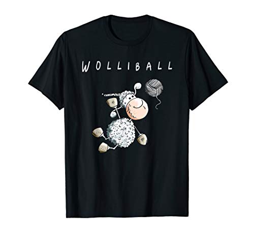 Wolliball T Shirt I Volleyball Schaf Wortspiel Funshirt