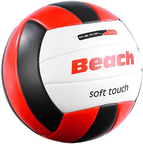 Speeron Volleyball: Beachvolleyball, griffige Soft-Touch-Oberfläche, Kunstleder, 20,5 cm Ø (Beach Volleybälle)